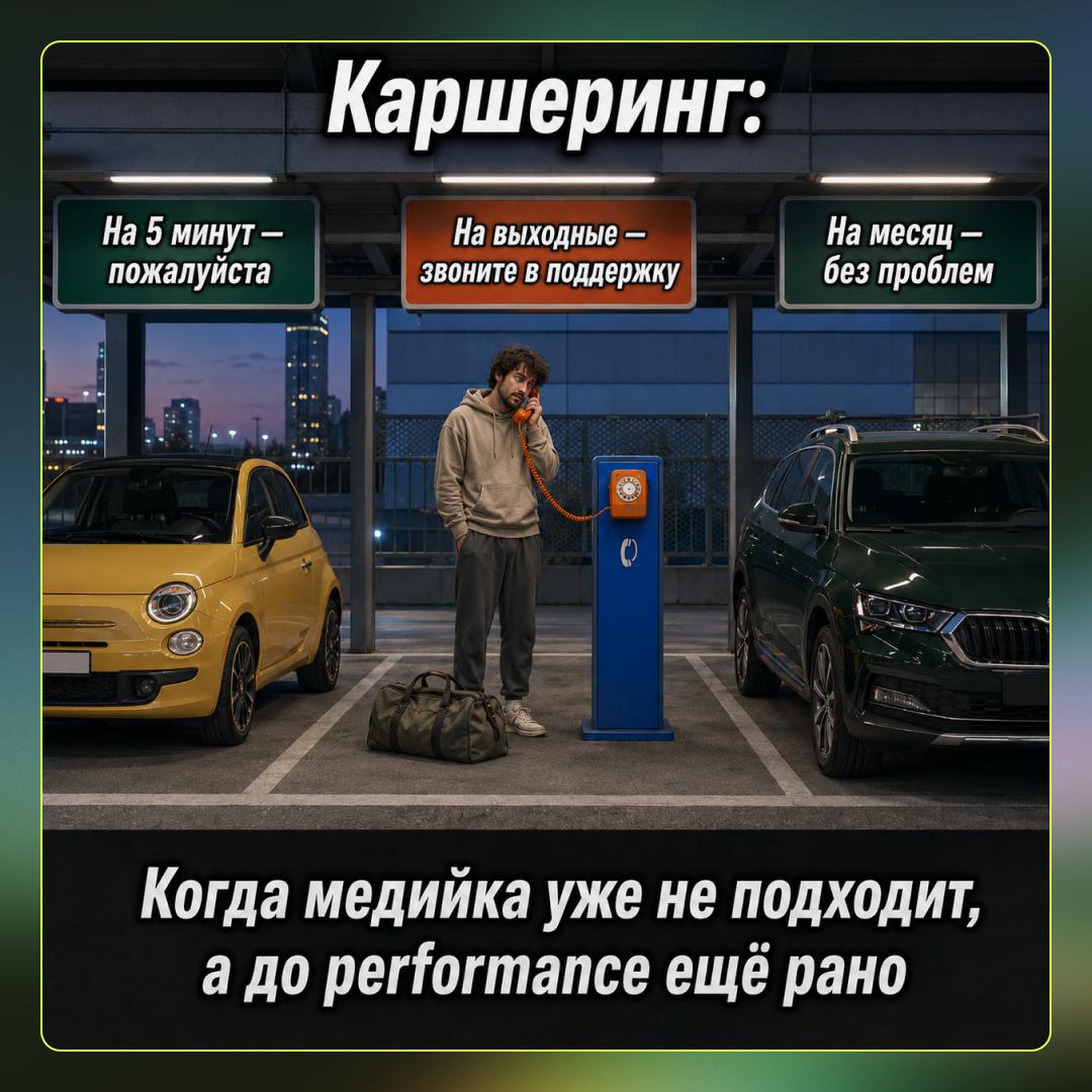 Каршеринг: тариф на пять минут и тариф на месяц есть, а на выходные — звоните в поддержку